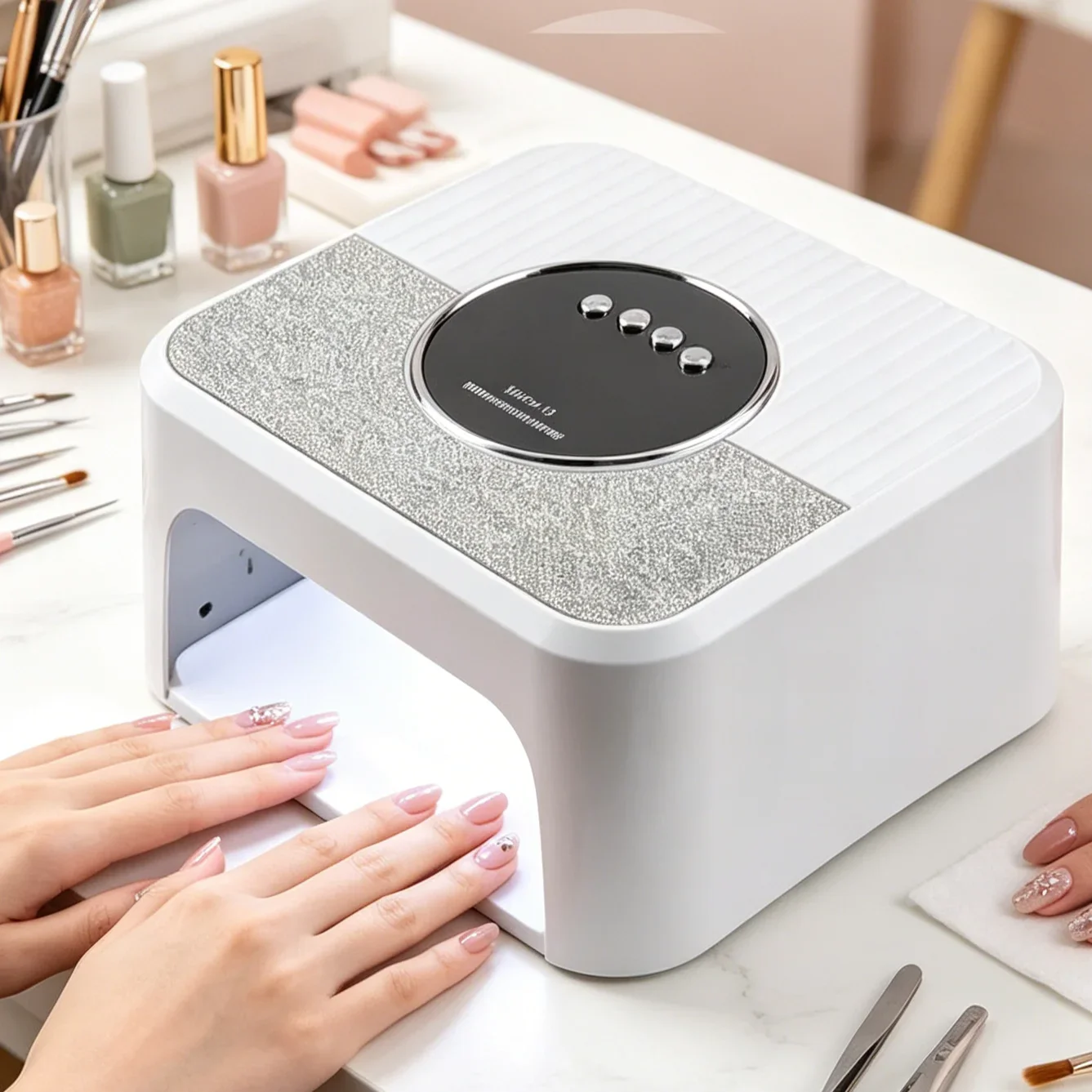 45 LED High Power UV Nail Dryer LCD Smart Screen Gel Curing Lamp Removable Base Manicure Pedicure Tool For Home Use
