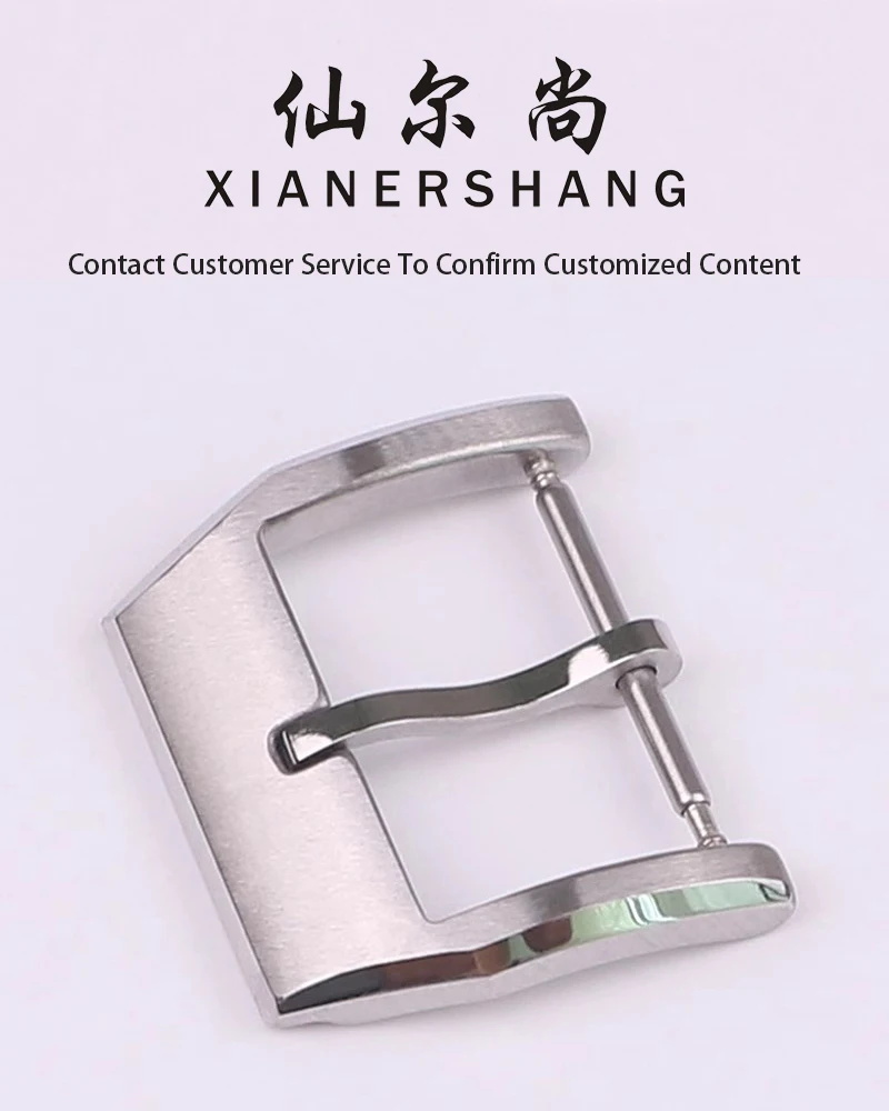 XIANERSHANG Man Custom I-W-C PILOT'S WATCHES Belt Buckle 18MM 20MM Watch Clasp 316L Stainless Steel Pin Buckle Watch Accessories