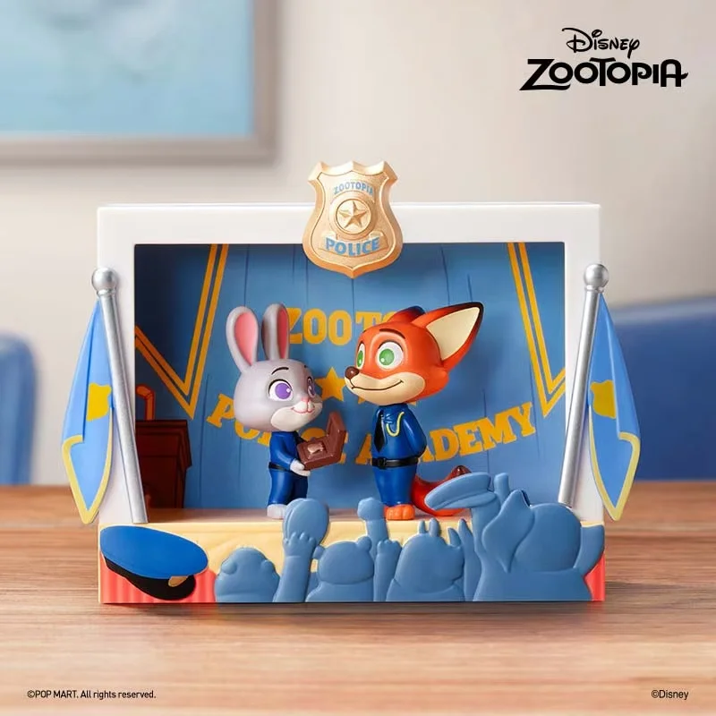 Caja ciega de la serie Zootopia Highlights de Disney, figura de modelo encantador, figura de juguete de Anime, colección de adornos de escritorio, regalo de cumpleaños