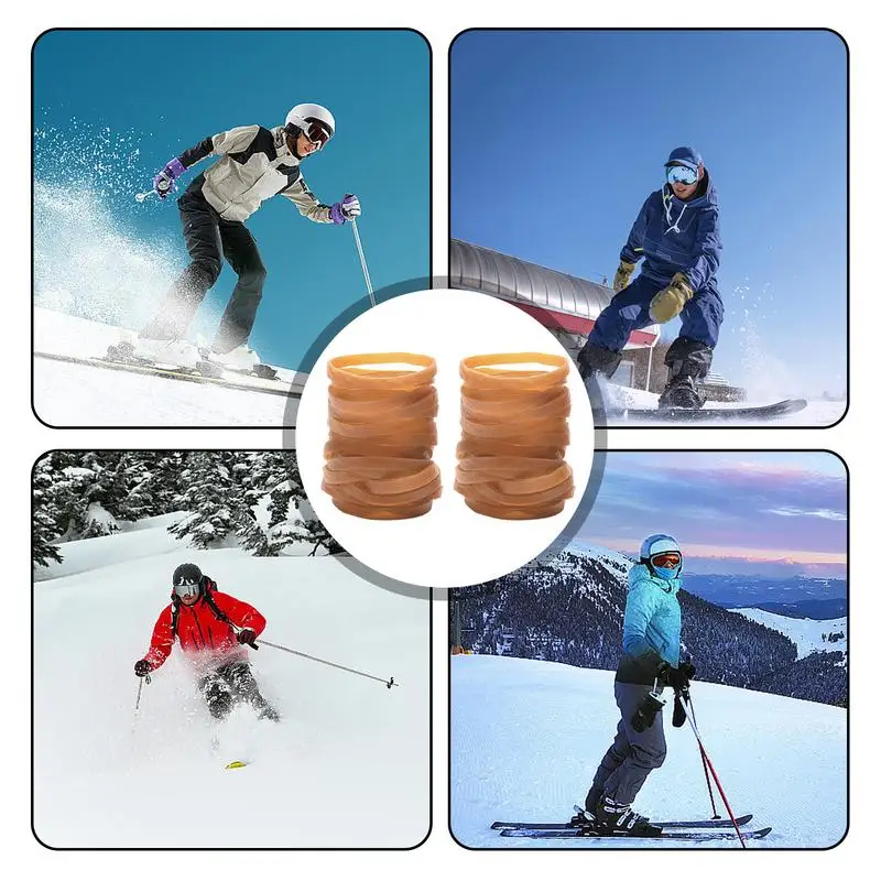 Penahan rem Binding Ski, pita penahan rem, tali elastis, Perlengkapan Ski papan salju Binding Ski, tali elastis untuk