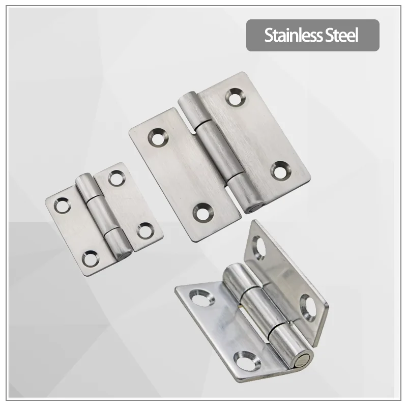 Stainless Steel Square Hinges for Industrial Electrical Machinery Equipment Door Bearings Butterfly Hinges
