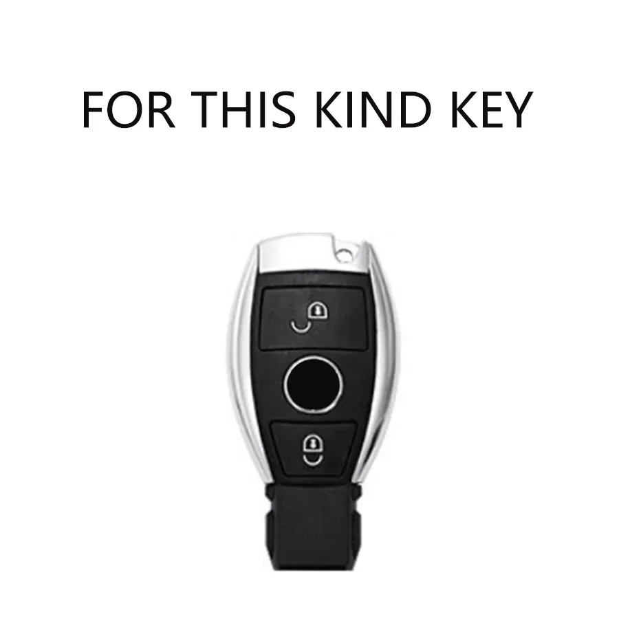 2 Buttons Soft TPU Car Key Case Cover Shell for Mercedes Benz W204 W212 GLK300 CLS CLK CLA SLK C S E Class Accessories