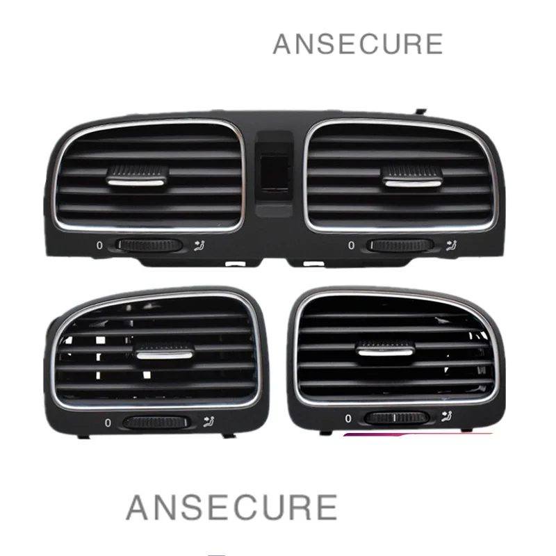 

OEM Black Front Panel Console Vents Dash Louver Air Conditioner Vent Outlet For VW Golf 6 MK6 5K0819728 5K0819703 5K0819704