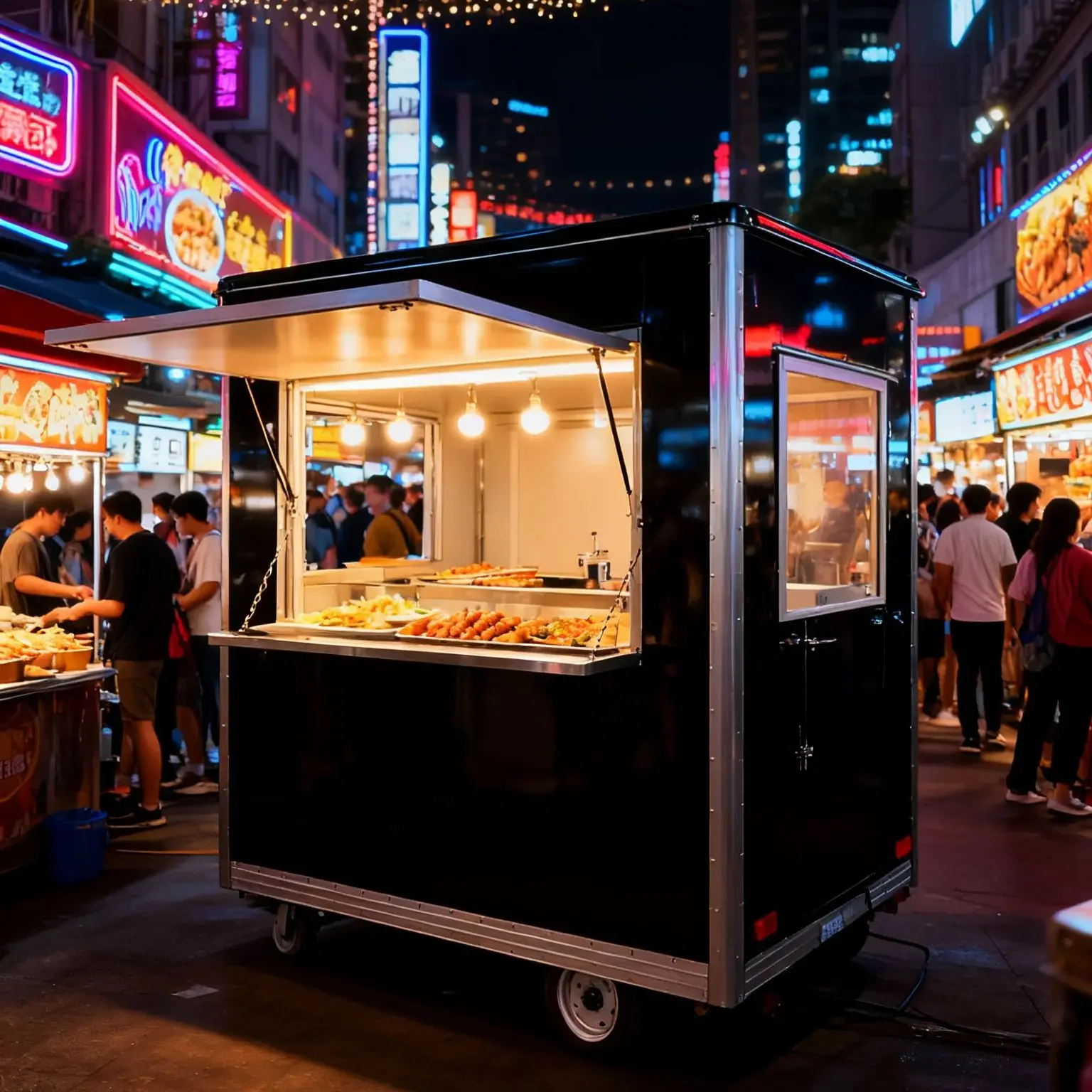 

High Quality USA Food Stall Fast Food Truck Pizza Truck Ice Cream Mobile Kiosk Coffee Trailer Taco Concession Food Truck
