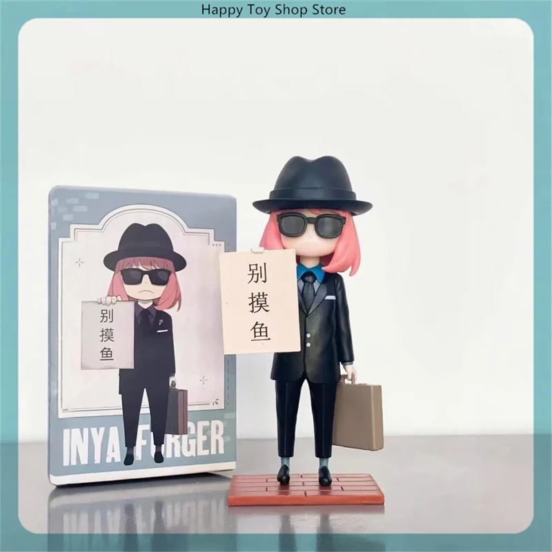 15 cm Spy×Family Anya Forger Never Fish In Trouble Water Agent Anime Figur Modell Statue Sammlung Desktop Dekoration Ornament