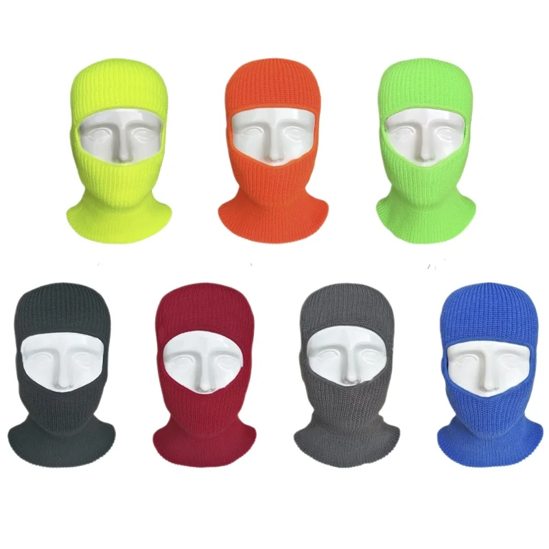 

Windproof Thermal Balaclava Face Mask Winter Ski Mask Double Layer Knit Hat for Outdoor Sports Cycling Headgear