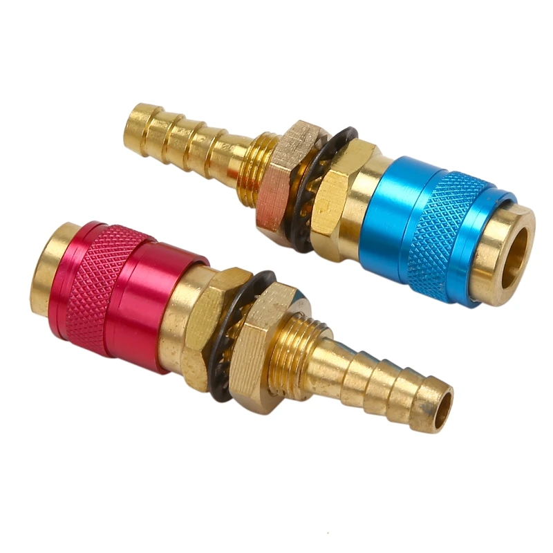 Baru-air didinginkan adaptor Gas cepat konektor pas untuk Tig obor las + 8Mm Plug