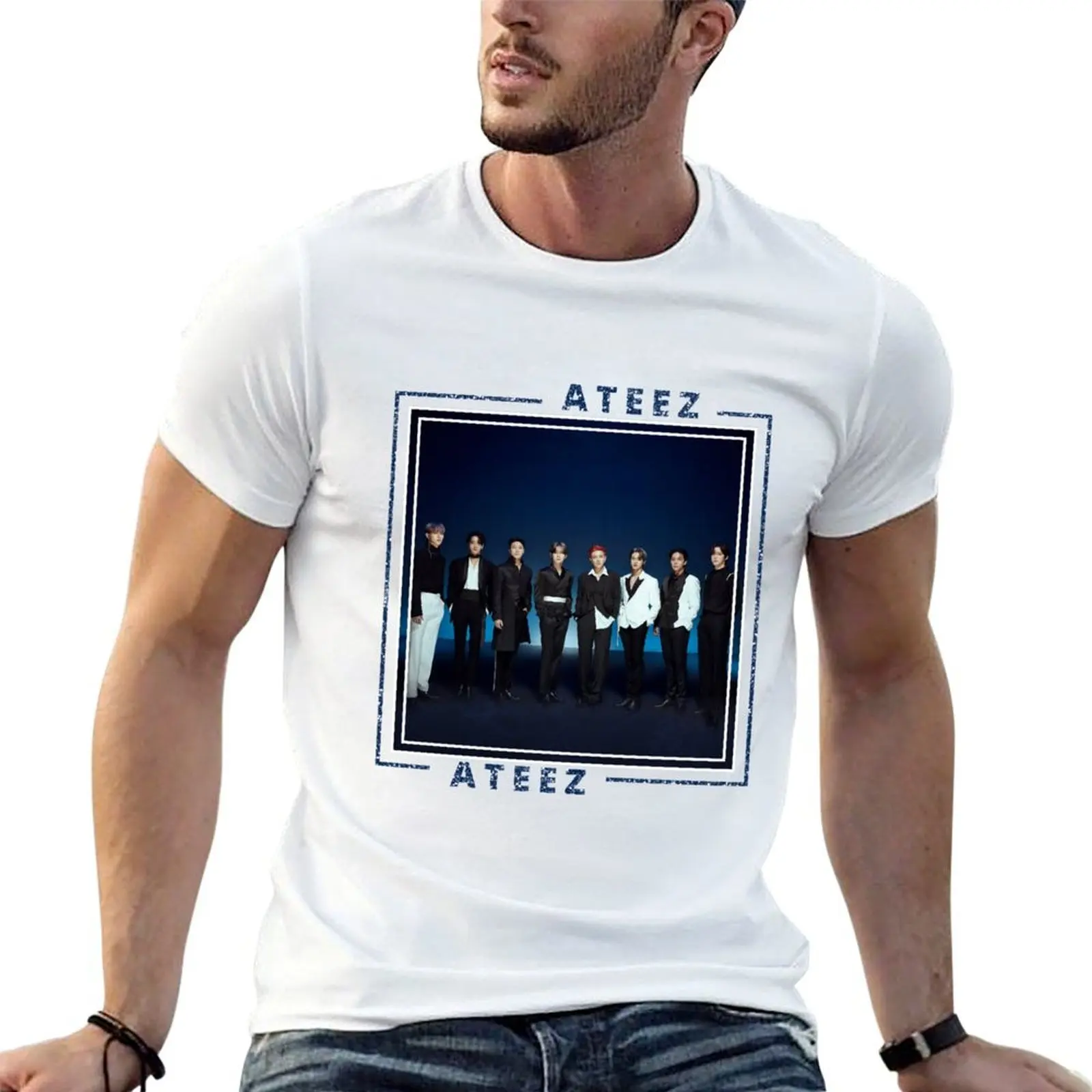 ATEEZ T-Shirt anime tshirt anime t shirts mens big and tall t shirts