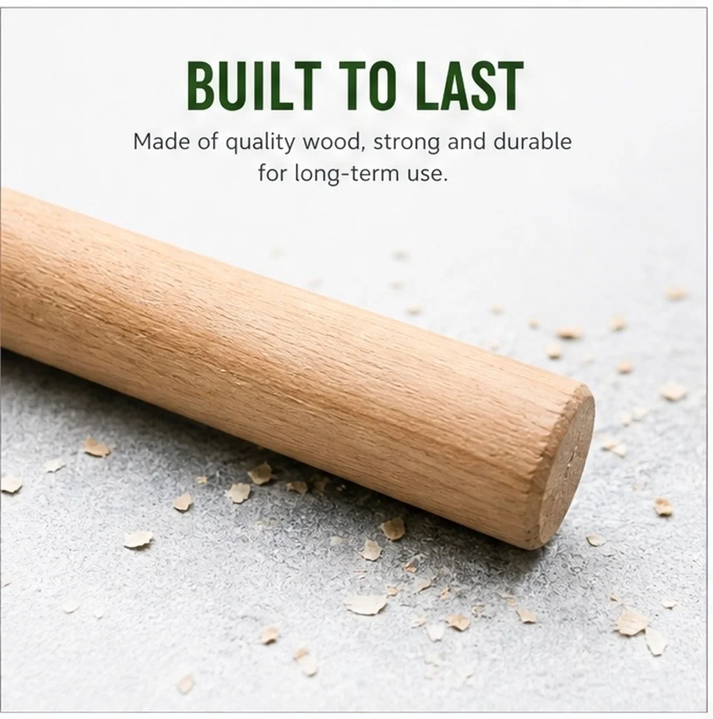 Traditional Hoe Handle Replacement Wooden Garden Tool Handle for Axes Hoes Hammers Hatchets Landscaping Farming Gardening Hand