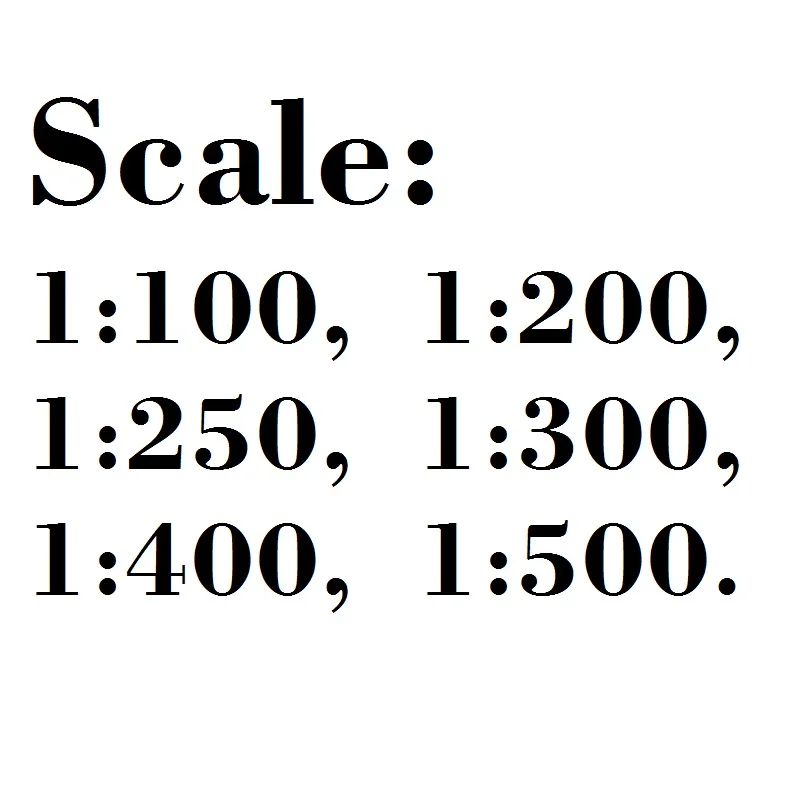 30cm Triangular Architect Scale Ruler Large Scales Three-sided Ruler Used by Architects Technical Drawing Supplies #3030