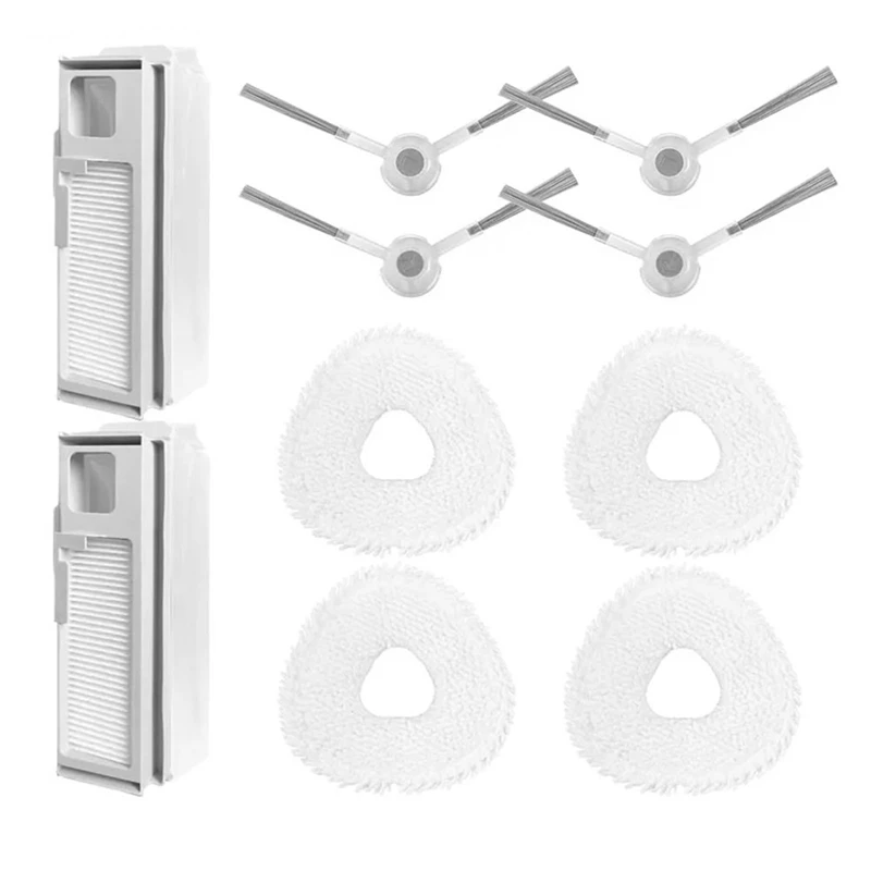 Für Narwal J4 Seiten bürste Mop Tücher Lappen integrierte Filter beutel Roboter Staubsauger Ersatzteil Ersatz