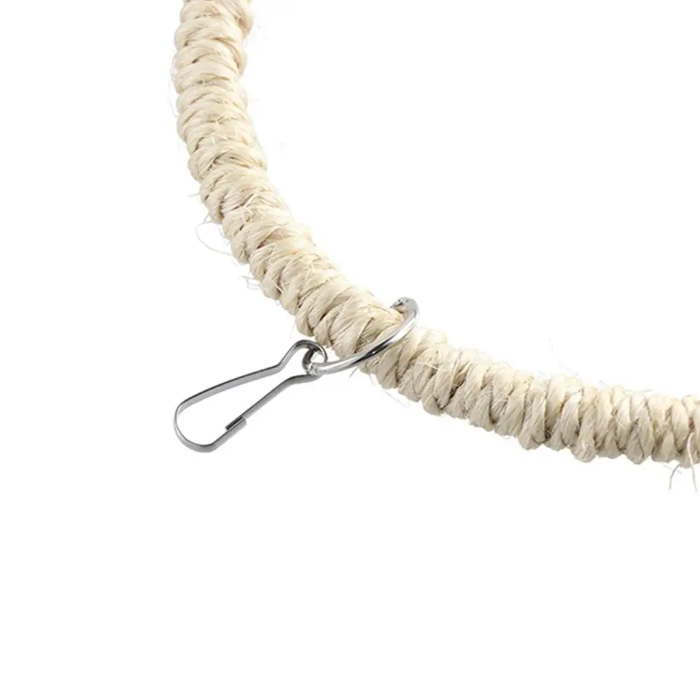 

Lovebirds Conures Ring Stand Climbing Cotton Rope Grinding Bird Circle Perch Ferrule Parrot Swing