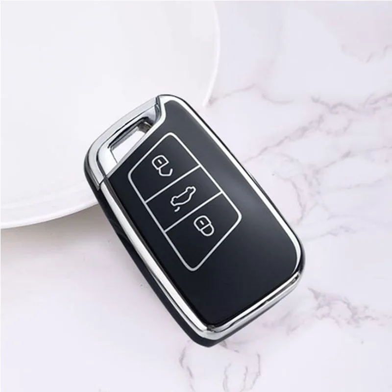 For VW Volkswagen Magotan Magotan GTE Passat B6 B7 B8 CC Arteon for Skoda Fabia Superb A7 Kodiaq Car TPU Key Cover Case Fob