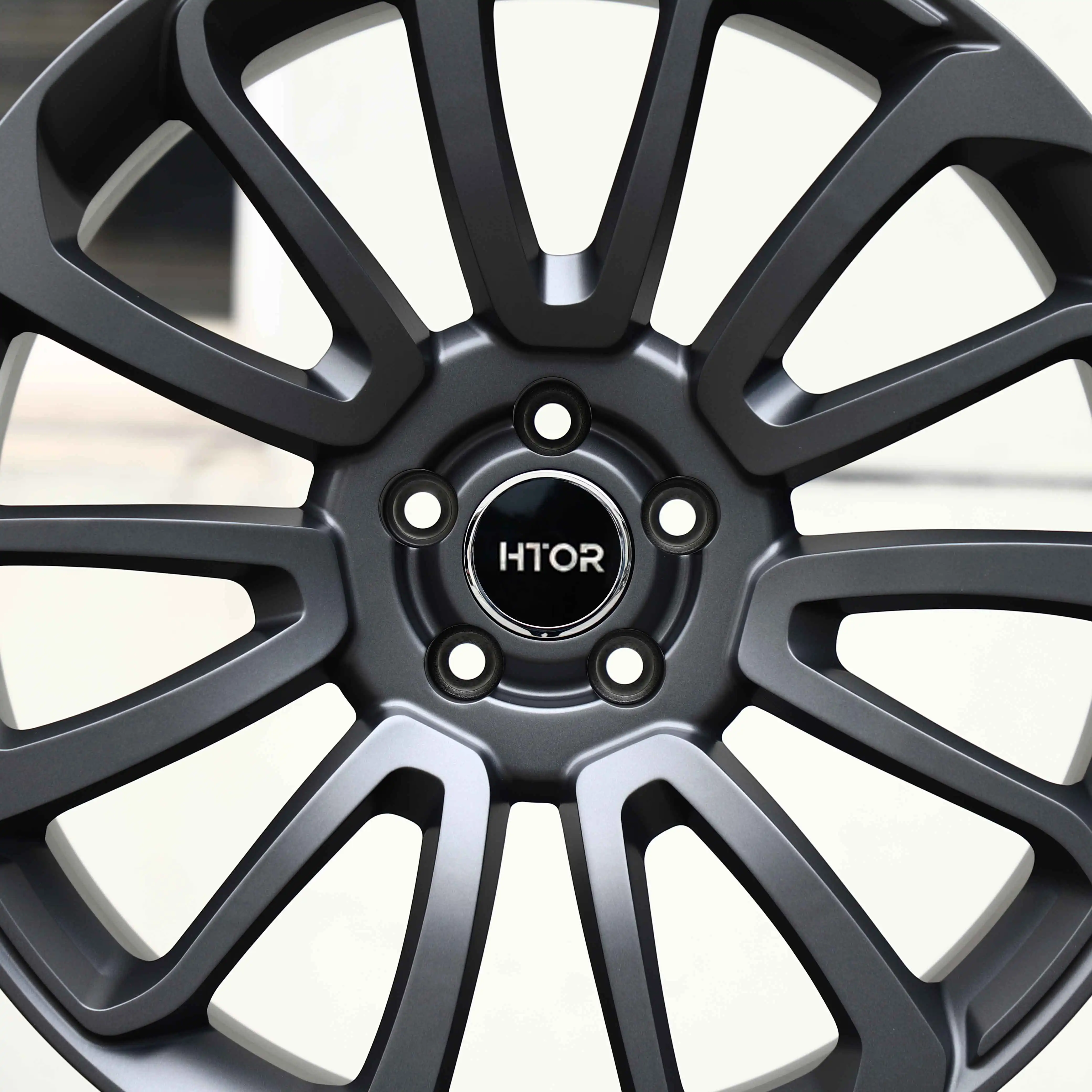 HTOR 19x8.5 20x9 21x10 22x10 5x114.3 5x127  Matte Gunmetal Forged SUV Wheels for RX350 Grand Cherokee GX460
