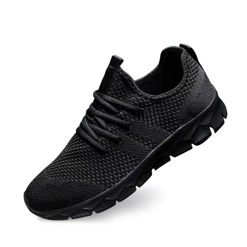 

Men's shoes Four Seasons new plus size Flying weaving Lightweight Breathable Casual Sports Shoes Soft Sole Outdoor Running Shoes
