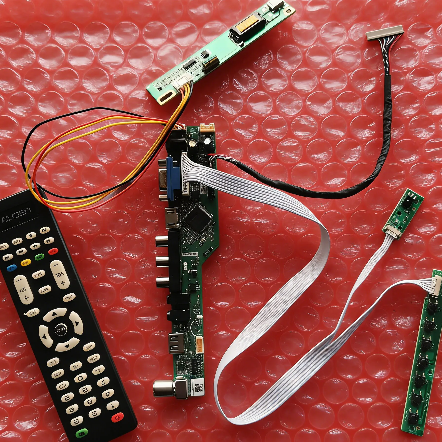 

For N121IA N121I3 N121I9 N121I1 LCD Display Drive Controller Board DIY Kit 1280x800 20 Pins LVDS 1280*800 USB+AV+VGA+HDMI 1-CCFL