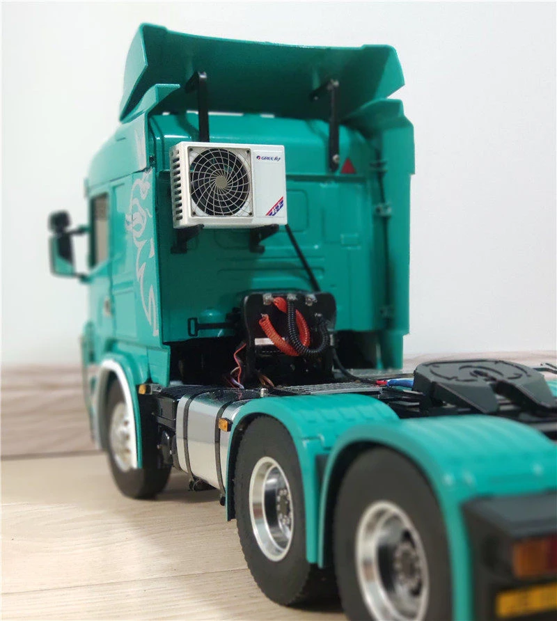 Miniature Wall-mounted Air Conditioner 1/14 Scale, Scene Decoration for Tamiya RC Tractor Dump Truck & Re-ment Diorama