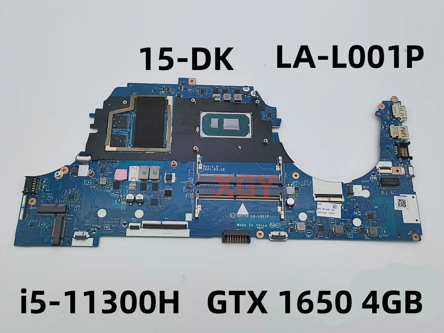 

LA-L001P Original For HP Pavilion 15-DK Motherboard Main Board i5-11300H GTX 1650 4GB M53285-601rboard 100% Tested Perfectly