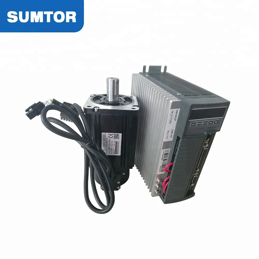 Servo motor ac 750w 220 volts 80st rohs 3 fases ac monofásico máquina de balanço servomotor 750w 0,4kw 400w 3000rpm com driver