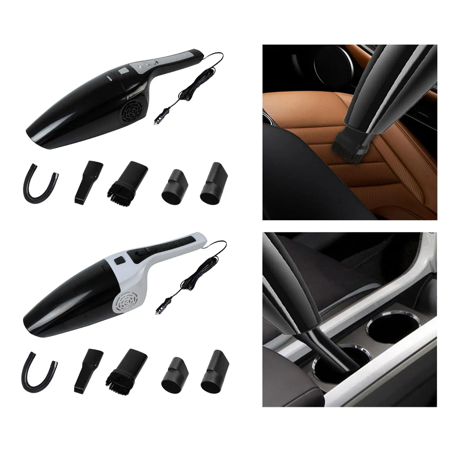 Kabelgebundener Auto-Staubsauger, 16 Fuß langes Kabel, tragbar, Innenausstattung, klein, mit Kabel