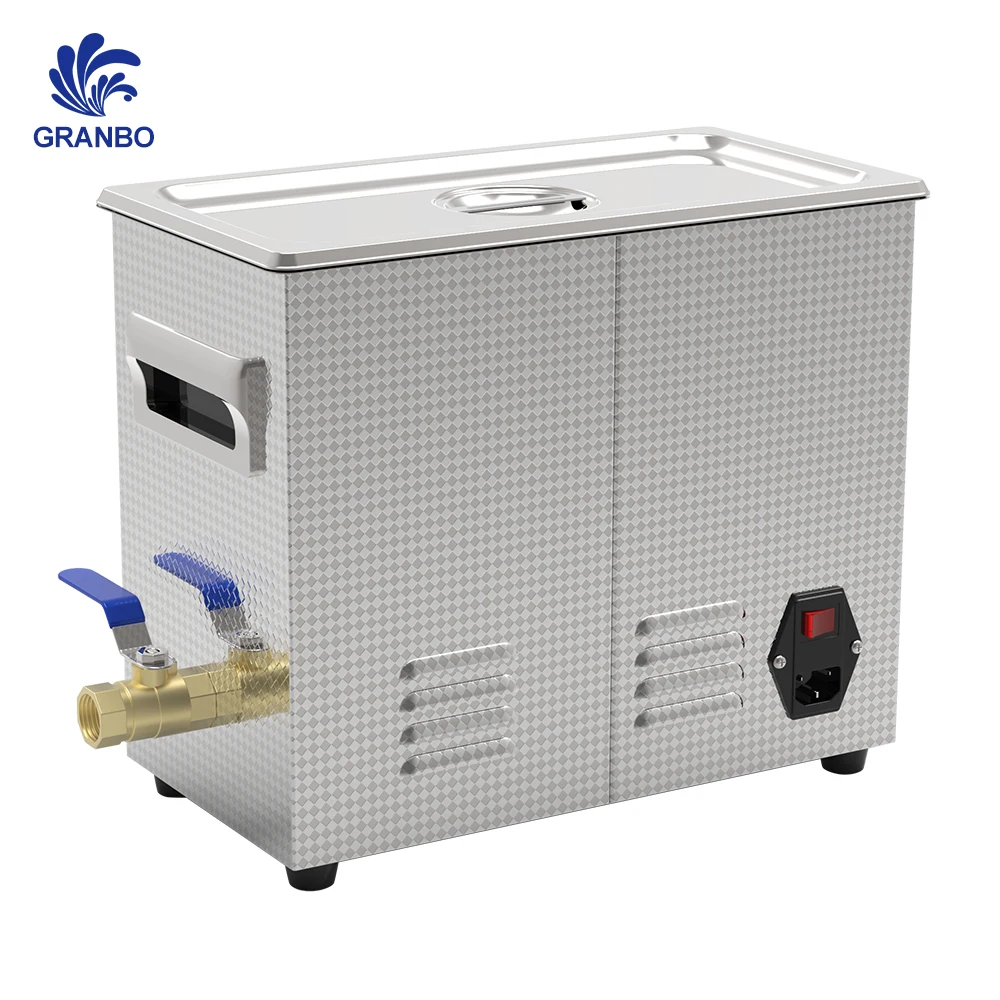 Carburetor Auto Parts Ultrasonic Cleaner With Degassing Semiwave 6.5L 180W 40KHz Table Top Ultrasound Cleaning Machine