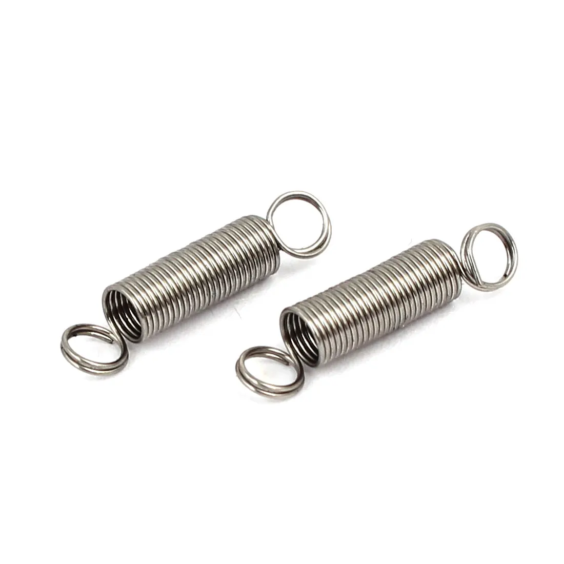 10pcs 304 Stainless Steel Tension Springs Silver Tone for Computer Railway Engineering Machinery