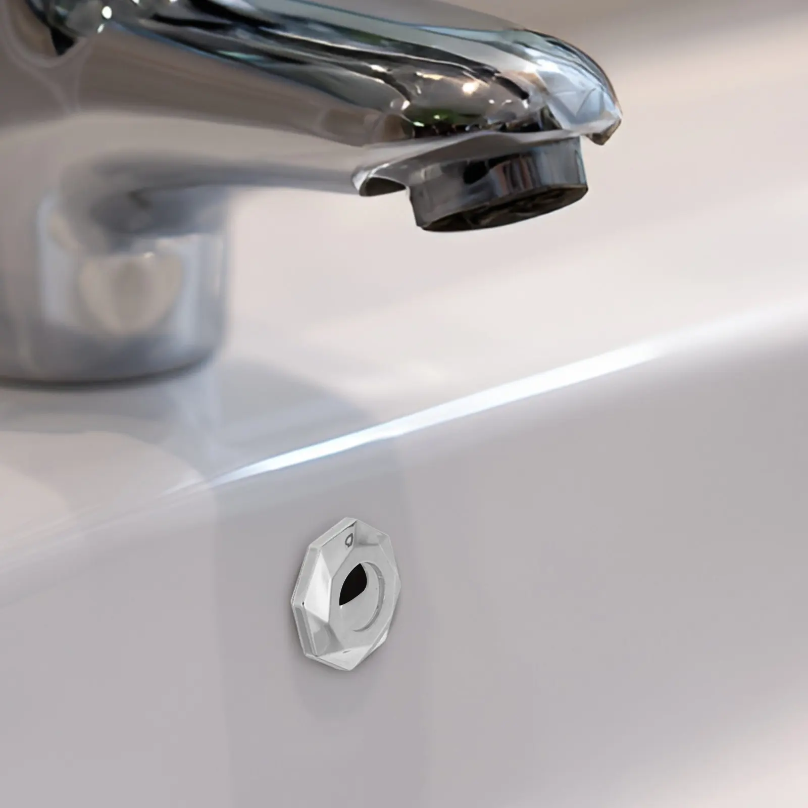 

4Pcs Bathroom Sink Overflow Hole Covers Basin Insert Caps Overflow Drain Trim Ring Protection Plug Replacement for Kitchen