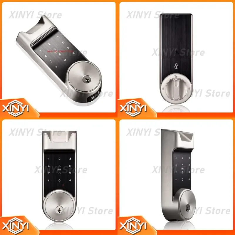 Biometric Fingerprint Smart Door Lock Supporting for Various Door Types and Thicknesses with Anti-Theft Alarm and Low Battery