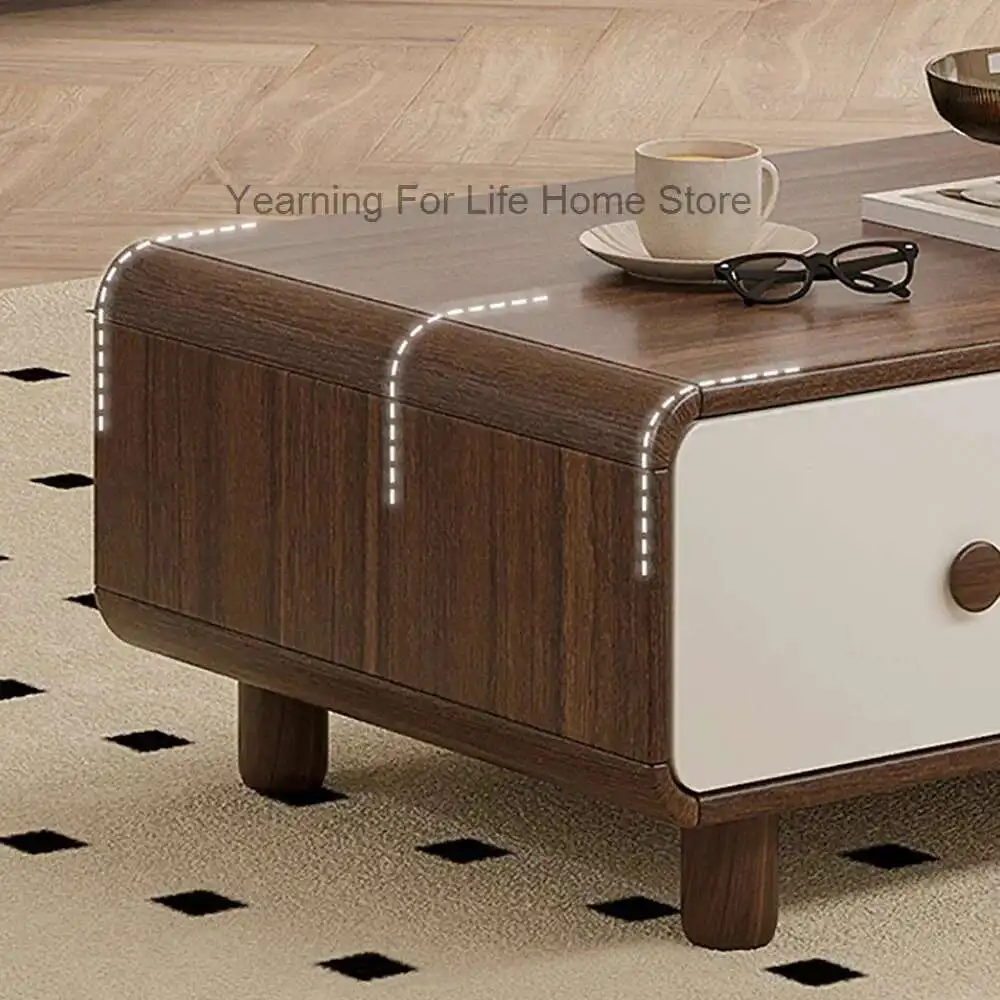 طاولة القهوة الحديثة الفاخرة غرفة المعيشة تصميم فريد من نوعه طاولة القهوة تأثير ممتاز أثاث غرفة المعيشة ميسا دي سنترو دي سالا #5