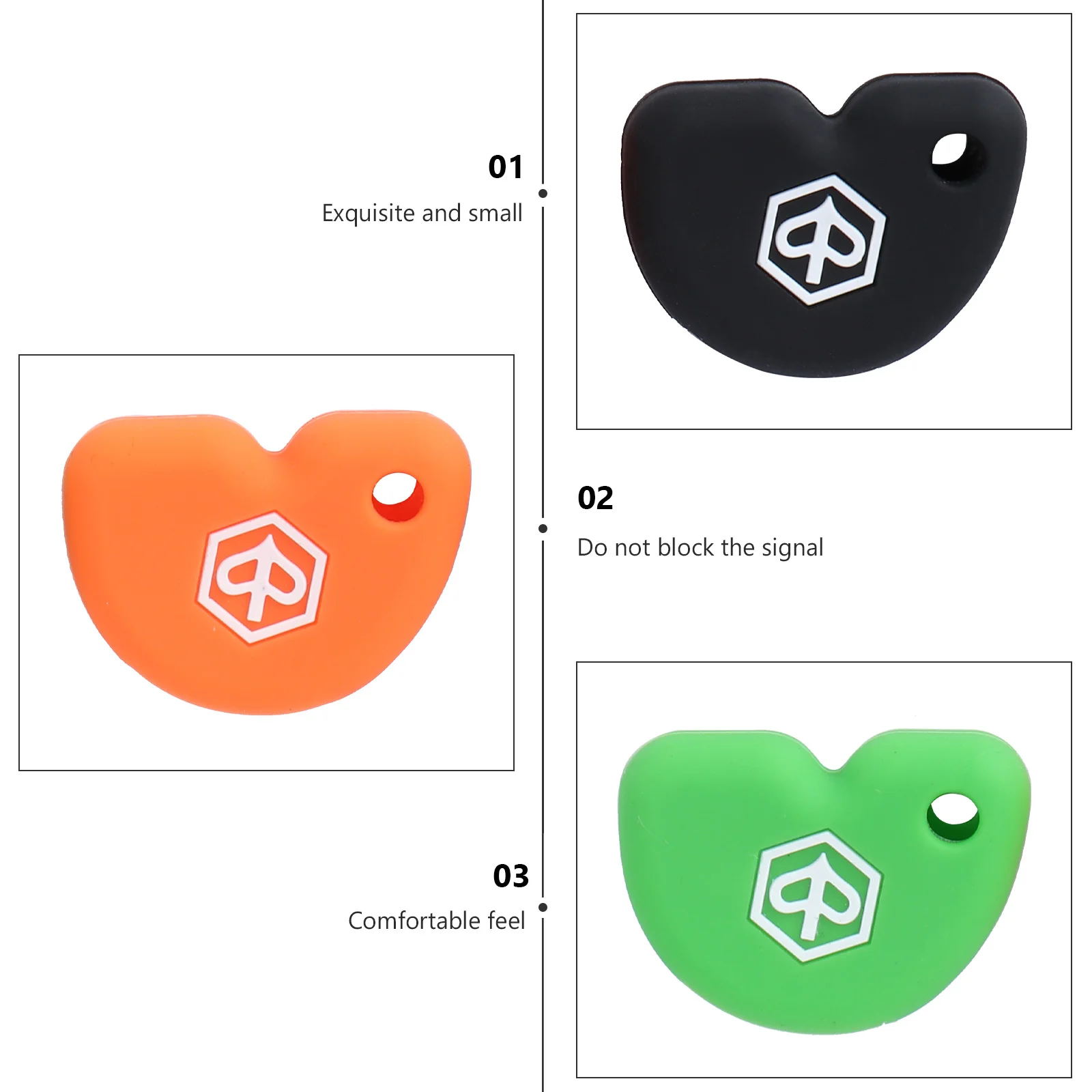 3pcs Motorcycle Key Protector Silicone Remote Cover Wear Resistance Dust Proof Scratch Proof Gift Idea Key