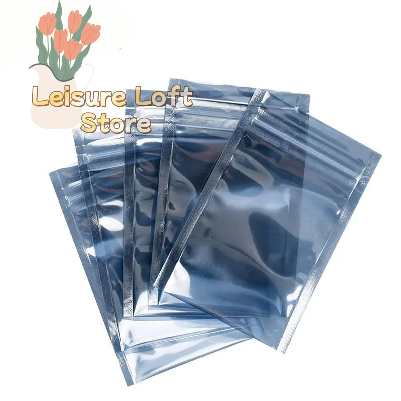 Resealable ESD Anti Static Shielding Zip Lock Bags 100pcs Moisture Resistant for Batteries USB Cards Electronic Organization Use