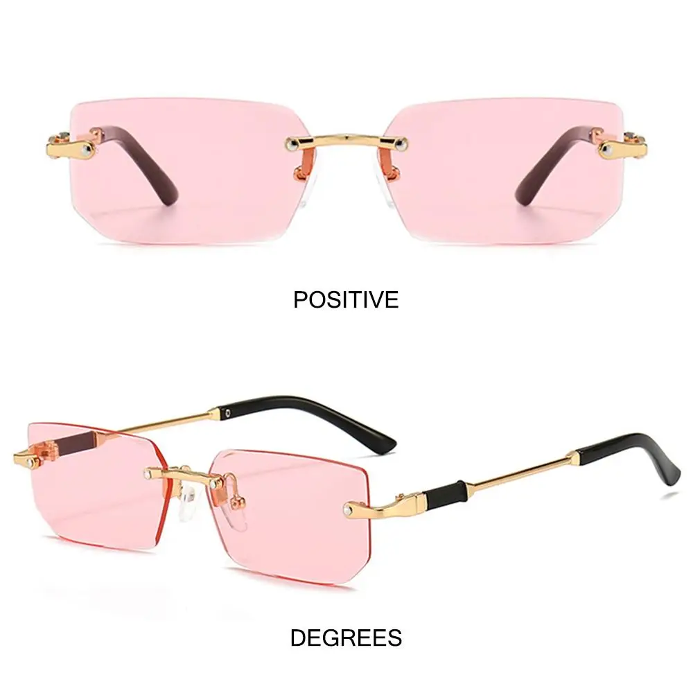 Uv400 randlose rechteckige sonnenbrille mode y2k rahmenlose sonnenbrille für frauen und männer – Detail 21