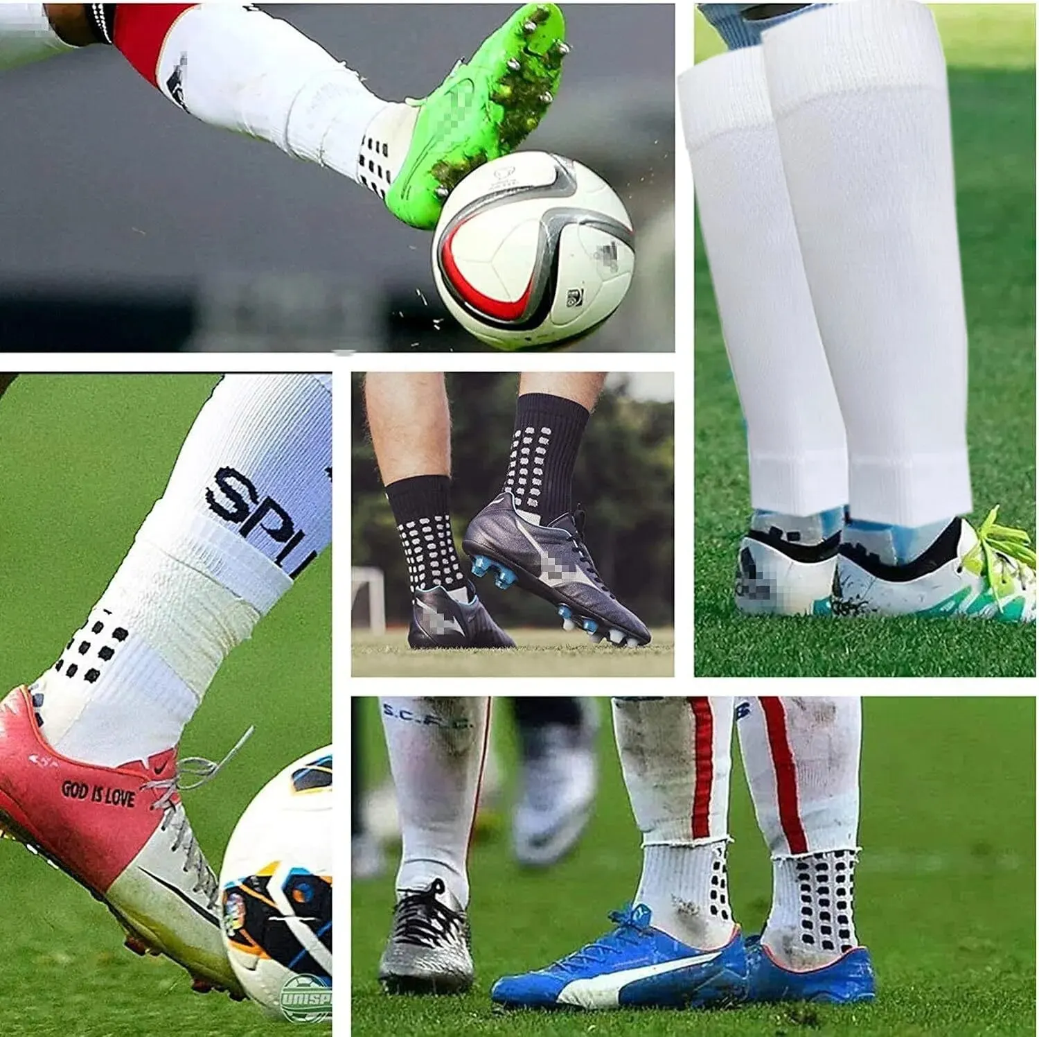 Fußball Socken Herren mittel rutsch feste echte Trainings handtuch unten lange Socken umfasst profession elle Sport Kompression socken