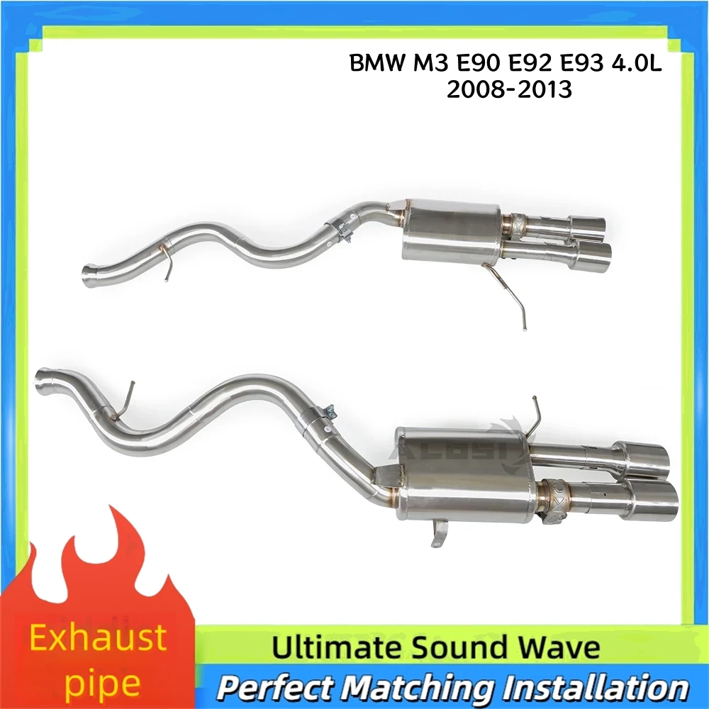 

Exhaust System Cat Back Exhaust Pipe for BMW M3 E90 E92 E93 4.0L 2008-2013 Stainless Steel with Valve Controlled Muffler