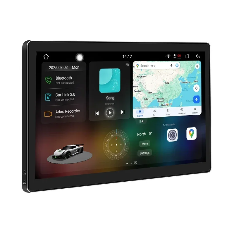 Factory N6 256GB 11 Inch  Universal UIS7870 3D QLED Touch Screen Car Radio Carplay GPS Navigation 4G WiFi Amplifier DSP Stereo