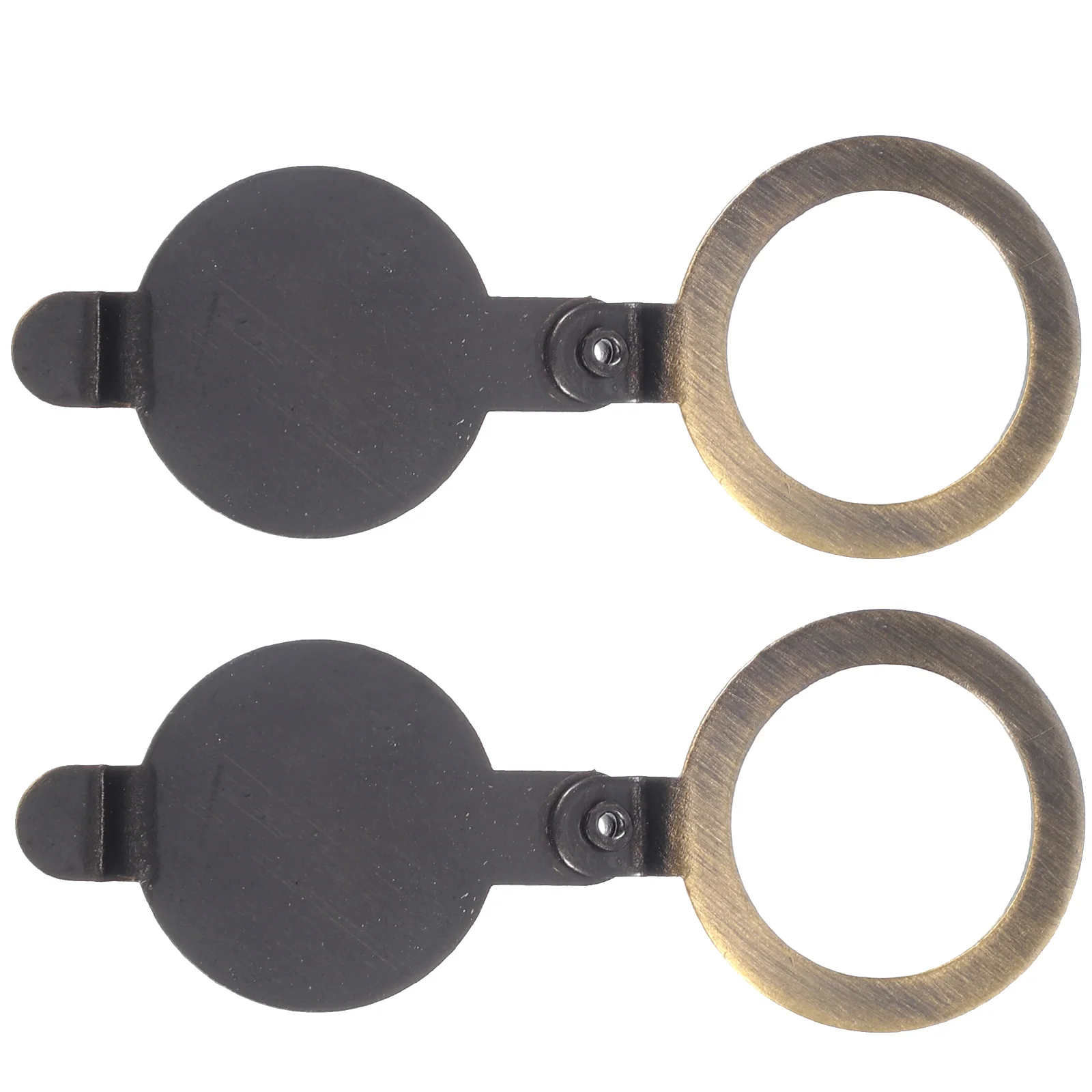 2 Pcs Cat Eye Back Cover Piece Wok Griddle Door Viewer Peephole Privacy Mini Office