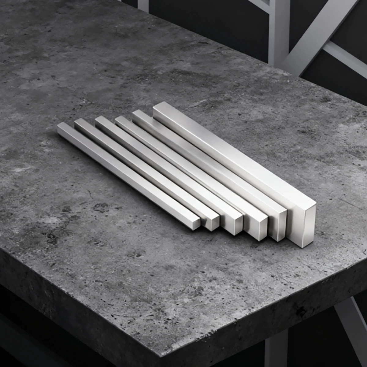Length 500mm 304 Stainless Steel Square Bar 1.5/2/2.5/3/3.5/4/5/6/7/8/9/10-20mm Small Steel Bar