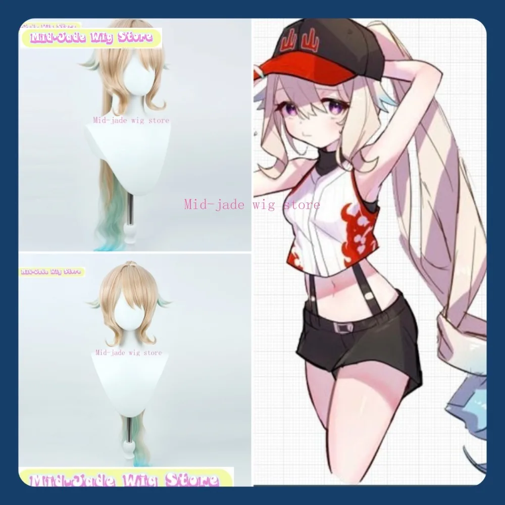 

Mid-jade Wig Store Nijisanji EN Enna Alouette Cosplay Wig Halloween Anime Game Role Playing Synthetic Hair