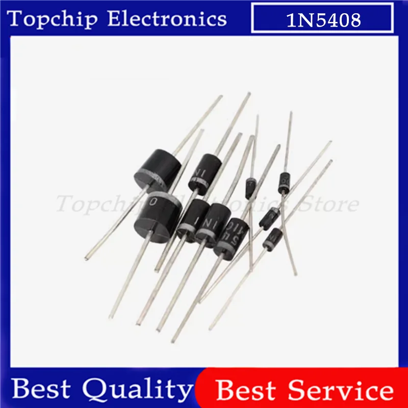 20pcs Rectifier Diode 1N5408 1N5404 1N5401 1N5822 1N5406 FR207 FR307 10A10 6A10 20A10 SR3200 SR5200 SR2100 SR5100 SR360 SR560