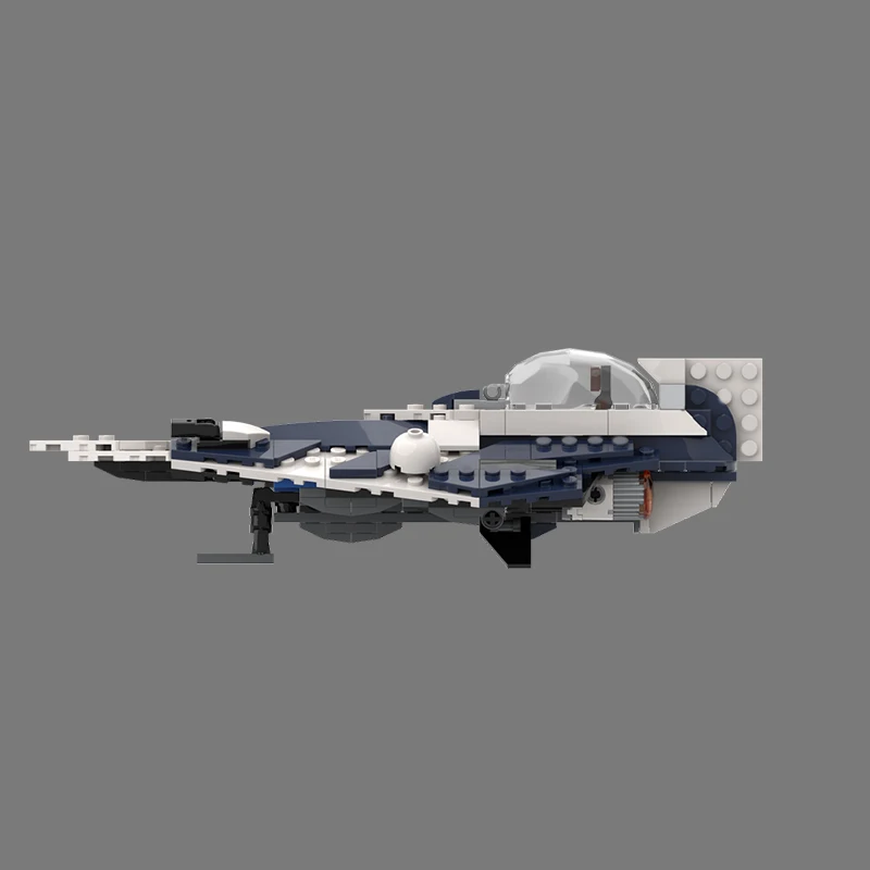 233 PCS Plane Polaris Delta-7 Light Fighter MOC Customize Modular Building Block Design Brick Popular DIY Holiday Toy Gifts - view 2