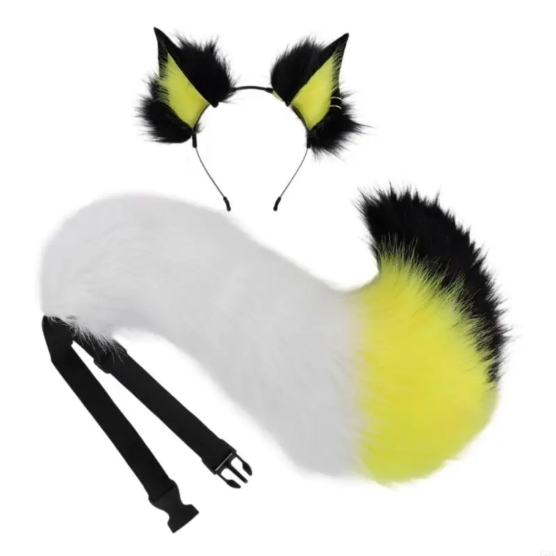 72Xe Foxes Costume Accessoires Faux Furs