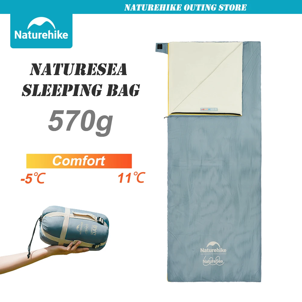 

Naturehike Sleeping Bag Eco-friendly Material Outdoor Camping Portable Lightweight Summer Sleeping Bag Home Spliced Soft Blanket