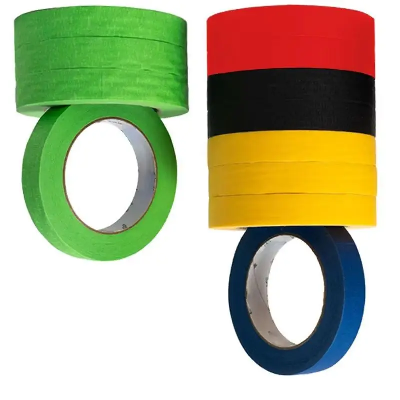 01 Easy To Tear Red Masking Paper Tape Vehicle Beauty Home Decoration Spray Paint Masking Floral Packaging Tape Colorful MH-7896
