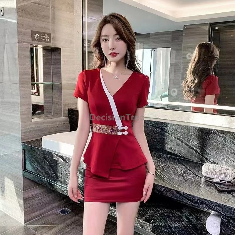 

2025 high end beauty salon regimen center working uniform foot therapy and bath spa uniform fashionable elegant technician set