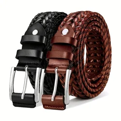 Men's Sports Hollow Woven Belt, Leather Pants Jeans Belt, Ideal Choice For Gifts