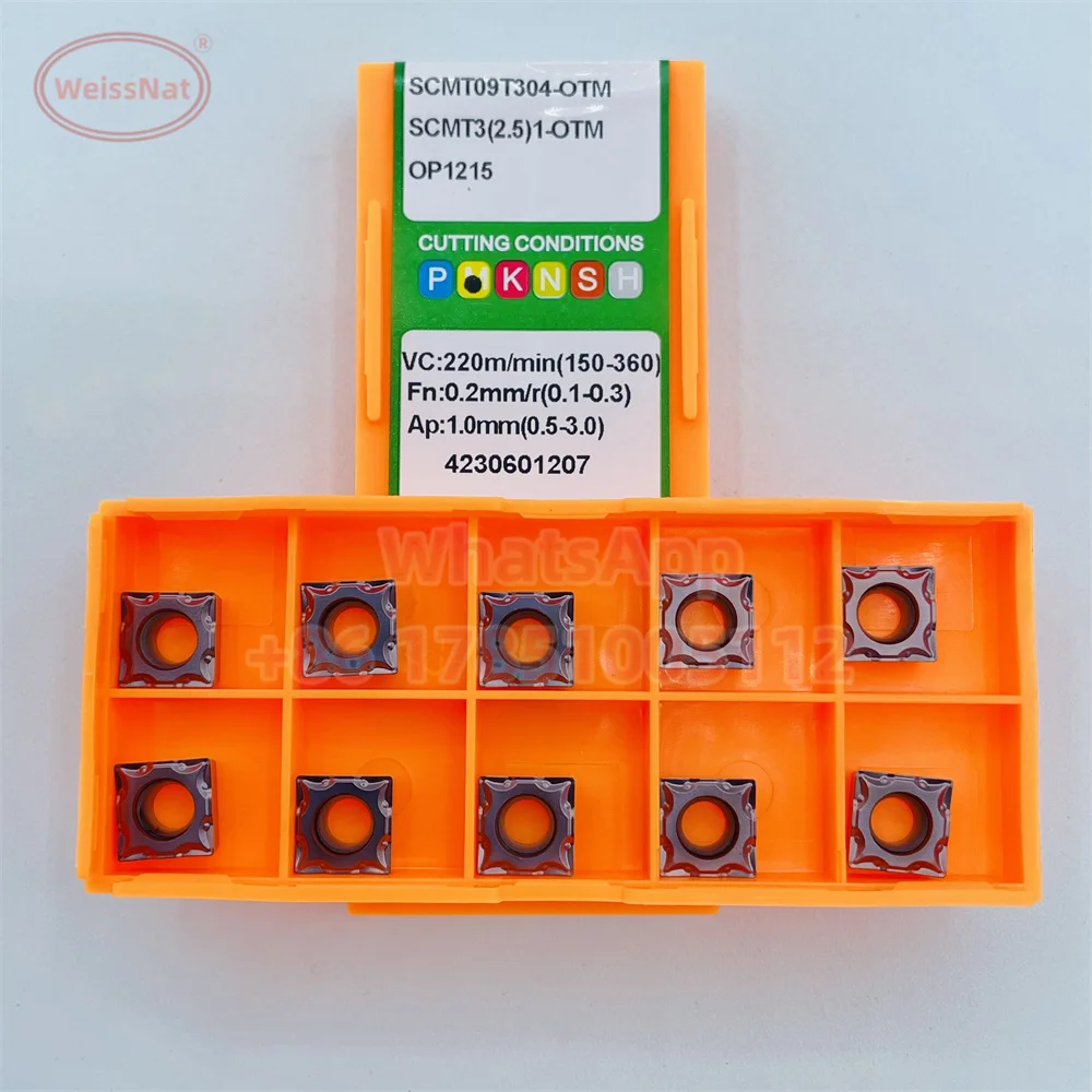Imagem -04 - Inserções de Scmt da Inserção do Carboneto Scmt09t304 Scmt09t308 Scmt120404 Scmt120408 Scmt120412-otm Op1315 Op1215 Oc3215 Oc2025