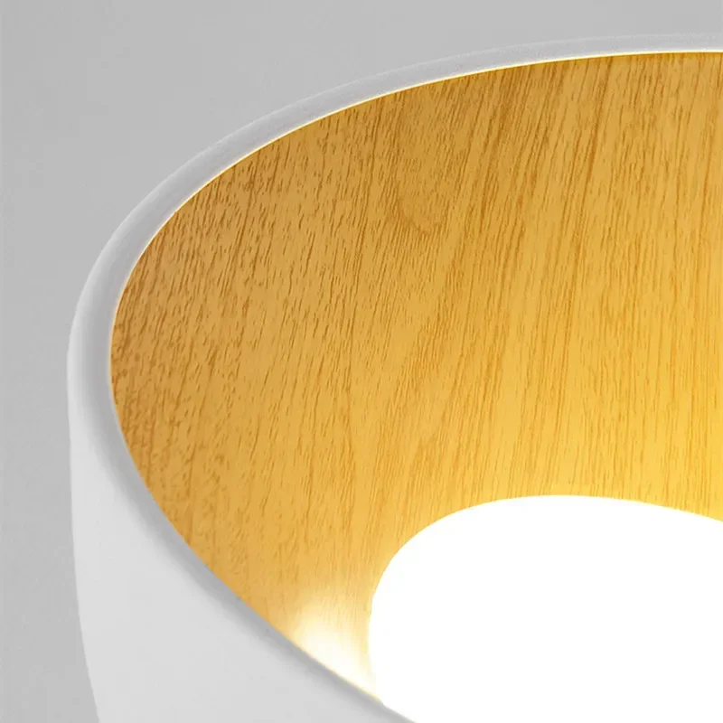 Modern Bedroom Ceiling Lamp Creative Slanted Light Personalized Minimalist Lights Luxury Wood Grain Study Fans for Home