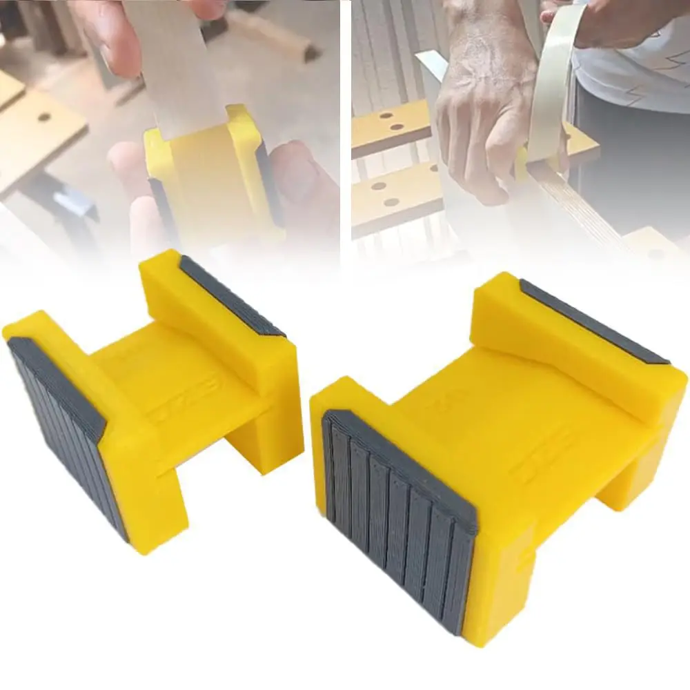 2pcs Edge Banding Fixer Edge Tape Alignment Tool Edge Tape Straightener Plastic Edge Tape Holders for Woodworking DIY Craft Proj