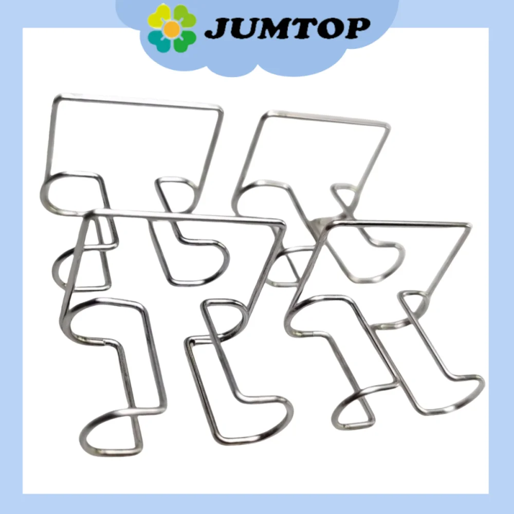 

4pcs/Box Autoclavable Dental Cotton Roll Clips - Stainless Steel Orthodontic Holder for Dental Clinic & Lab Tools