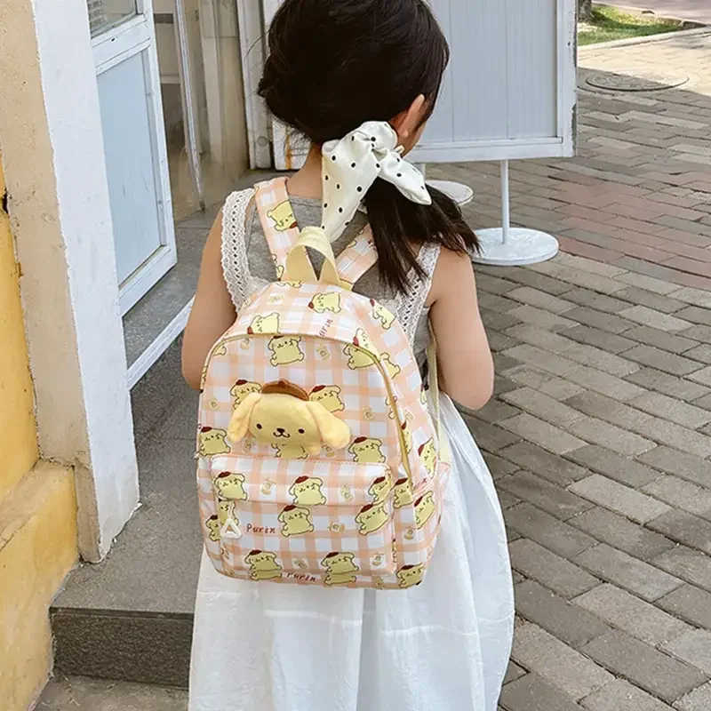 

Sanrioed Anime Cute Backpack Hello Kitty Cinnamoroll My Melody Kuromi Pochacco Pom Purin Cartoon Shoulder Bag Gift for Friend